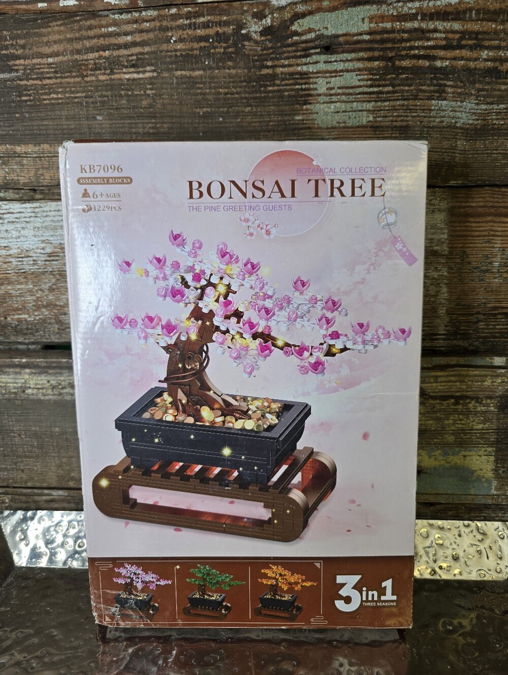 Bonsai Tree Building BlocksKit - Pink Blossom, NEW